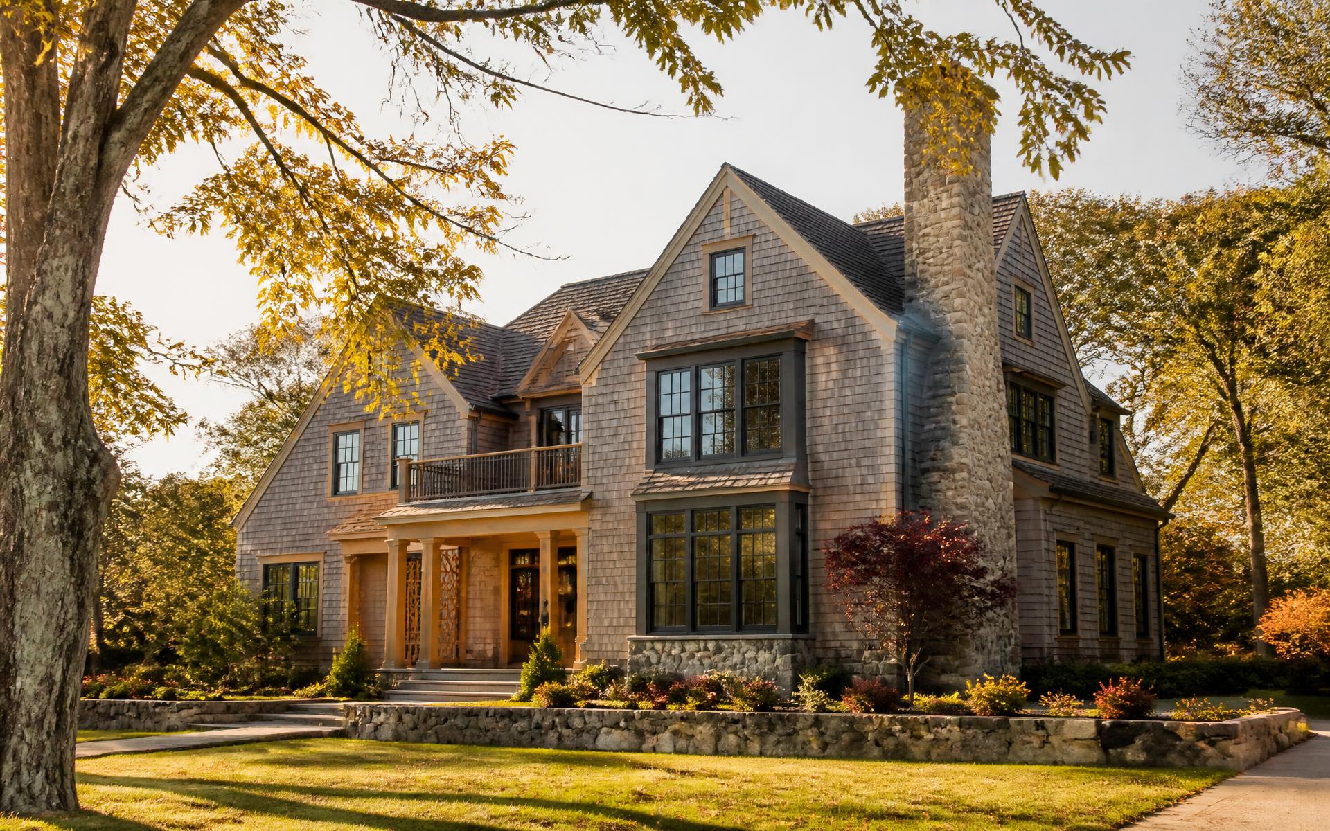 New England home exterior by Northline Builders